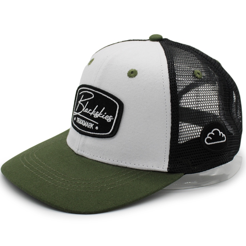 Logo marcă personalizat 3D broderie logo personalizat bumbac cu mai multe culori capac de camionier pentru sporturi exterioare