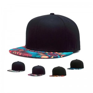 Imprimare 3D Snap Back Brim Brim Hat Street Hip Printing Flat Bill pălării Hawaiian Proiectați -vă propriul capac Snapback/hat